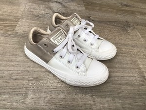 junior converse white leather