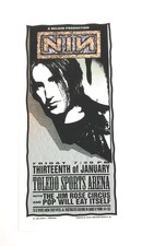 NIN NINE INCH NAILS ROCK CONCERT SILKSCREEN HANDBILL POSTER MARK ARMINSKI TOLEDO