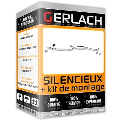 Pour Mitsubishi Lancer VIII 1.8i dés 2008 silencieux intermediaire 5556 - Photo 1/2