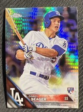 2016 Topps Chrome Corey Seager No 150 Prism Refractor Rookie Card