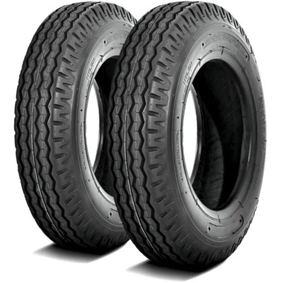 2 Tires Deestone D292 ST 7-14.5 Load F 12 Ply Trailer Foto 1 de 4