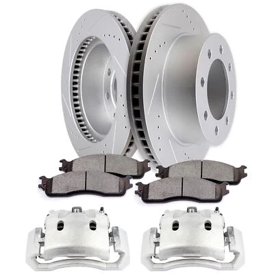 Front Brake Calipers Rotors Assembly Kit For 2003-2008 Dodge Ram 2500 3500 — 第 1/4 张图片