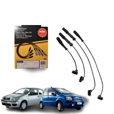 KIT 4 CAVI FILI CANDELA NGK 9262 RC-FT1208 FIAT PUNTO 188 PANDA 169 2003>2011 8V - Immagine 1 di 4