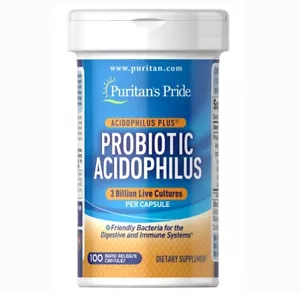 Probiótico Puritan's Pride Acidophilus 3 mil millones - 100 unidades (Exp: 26/05) - Imagen 1 de 3