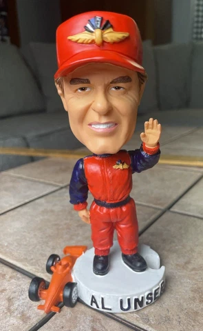 AL UNSER SR 4 TIME INDIANAPOLIS 500 WINNER BOBBLE HEAD BOBBER Cover