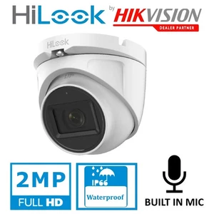 HILOOK HIKVISION THC-T120-MC 2MP HD 1080P EXIR HDTVI AHD DOME CAMERA IP66 IR 20M - Picture 1 of 6
