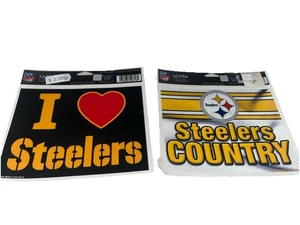 Set Of Two Vintage Pittsburgh Steeler Decals - Picture 1 of 3