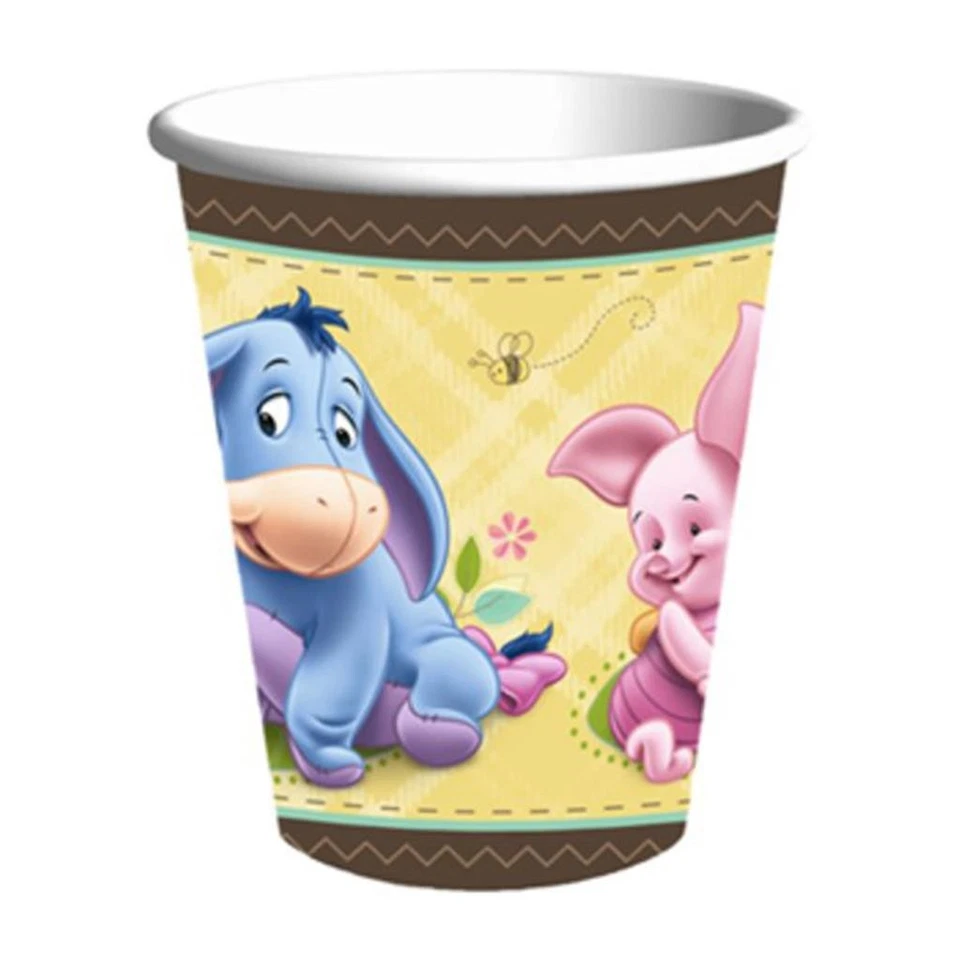 Baby Pooh and Friends Baby Shower or Birthday Party Supplies 8 Per Package New - Image 1 of 1