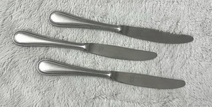 Cubiertos de acero inoxidable Towle ANTIGUA ALEMANIA CON CUENTAS - Lote de 3 cuchillos de cena (A) - Imagen 1 de 5