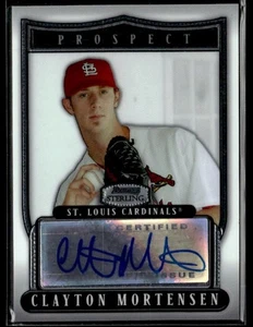 L49,233 - 2007 Bowman Sterling Prospects #CM Clayton Mortensen Auto - Picture 1 of 2