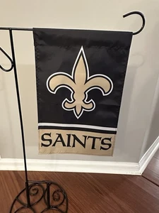 New Orleans Saints Garden Flag Double Sided Saints Premium Yard Flag 12” X 18” - Picture 1 of 1