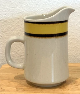 Vintage 1970s Sango Rainbow Stoneware 659 Citron Japan 4.75" Creamer - Picture 1 of 7