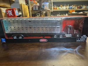 Newray Peterbilt Tractor With Livestock Trailer - Picture 1 of 2