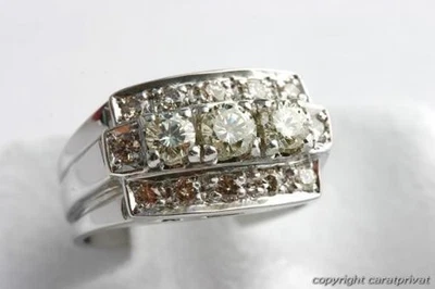 Brillantring Diamant Ring 14kt Weiß Gold 585 Brilliant Gr 47 Top! - - Bild 1 von 4