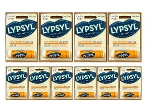 10 x Lypsyl Lip Balm Stick - Sun Protect UVA UVB SPF 50 Carded & New - Free Post - Picture 1 of 5