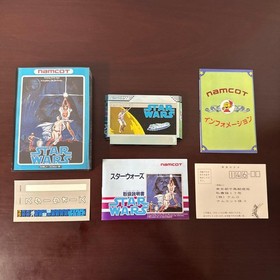 Star Wars Famicom 1987 Complete Set Rare Namco Box Manual Unused