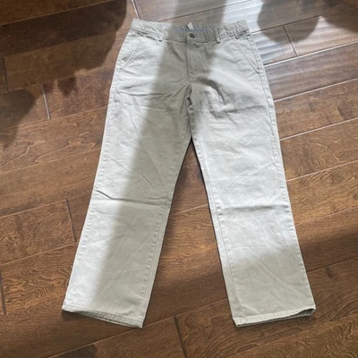 Брюки для мальчиков IZOD Chinos брюки с плоской передней частью желтовато-коричневые размер 16 хаски AT3 - Изображение 1 из 4