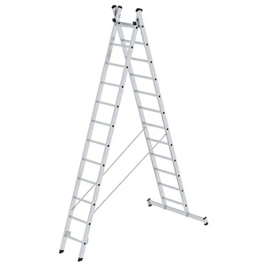 MUNK Mehrzweckleiter 2-teilig 2x12 Sprossen Vielzweckleiter - Bild 1 von 3