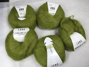 Garn Lang Mohair Luxe Chartreuse grün Italy 5 Knäuel #701 - Bild 1 von 4