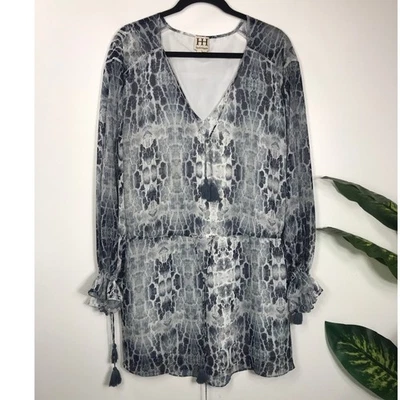 Vestido Haute Hippie Para Mujer M Manga Larga Borlas Ligero Aireado Festival Boho Foto 1 de 4