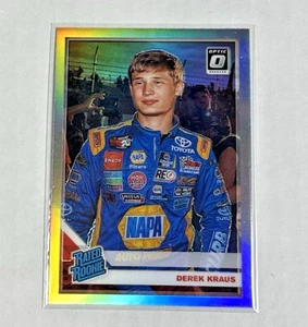 Panini Donruss Racing NASCAR 2020 Derek Kraus RC Holo clasificación Rookie plateado - Imagen 1 de 2