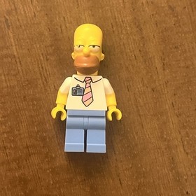 LEGO Homer Simpson Minifigure 71006 with Tie and Badge the Simpsons Collectible