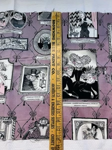 A Ghastlie Gallery || Algodón Malva II 18"x43""|| Alexander Henry 2011 RARO - Imagen 1 de 7
