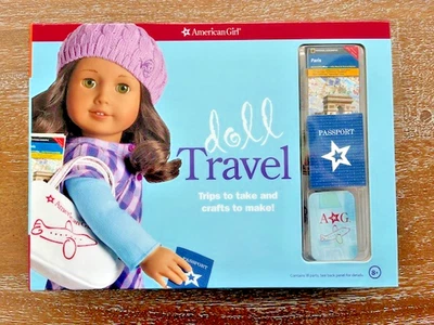 American Girl Doll Travel Activity Book ~Crafts, Accessories BRAND NEW & Retired Foto 1 de 4