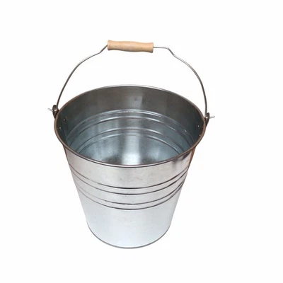 Zinkeimer mit Tragegriff 10 Liter - Ascheeimer Blech Eimer - Bild 1 von 3