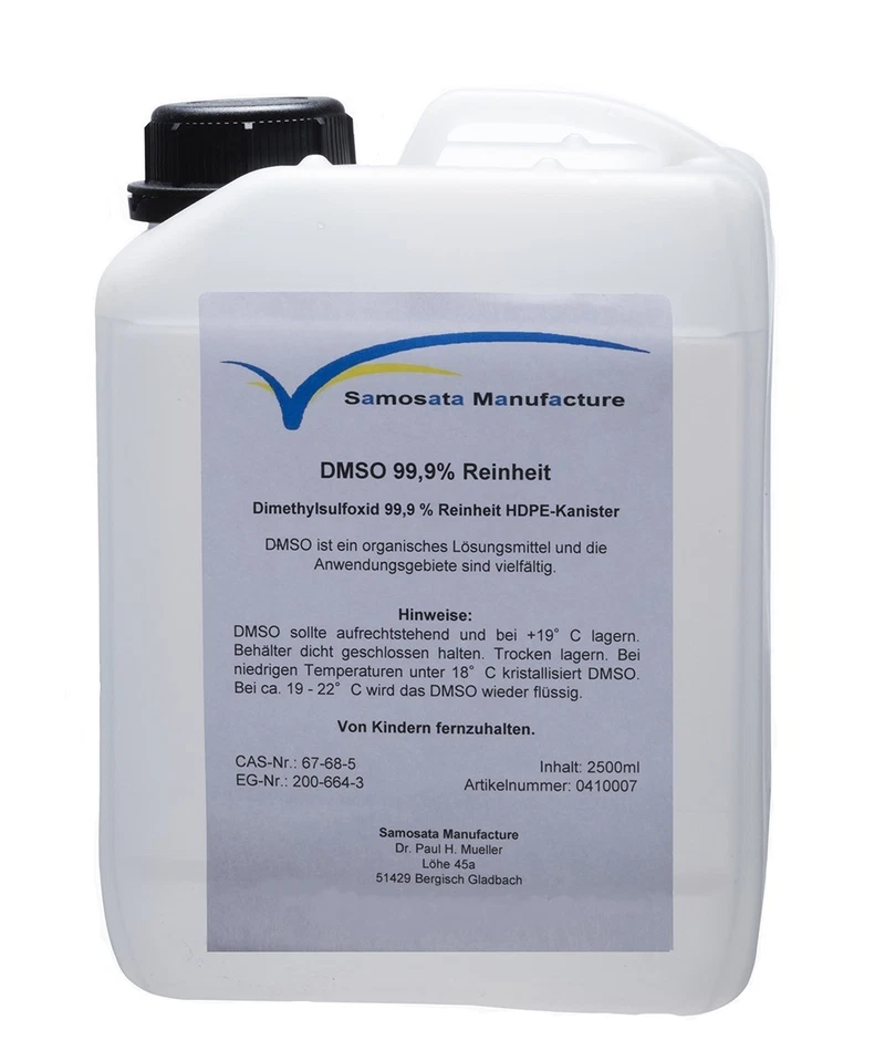 DMSO 99,9% Reinheit nach ph.eur. 2500ml HDPE-Kanister - Bild 1 von 4