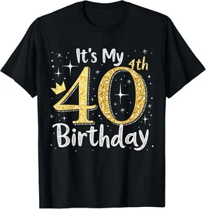 It's My 40th Birthday Queen Women 40 Year Old Diamond Crown T-Shirt Hoodie - Picture 1 of 14