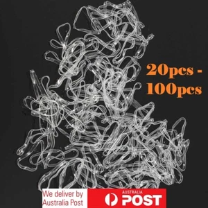 20-100pcs Elastic Rubber Clear Hair Ties Hair Band Ropes Girl's Ponytail Holder - Picture 1 of 4