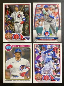Christopher Morel 2023 Topps Rookie Card RC Lot of 4 Chicago Cubs Bowman - Picture 1 of 2