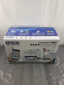 New Epson EcoTank ET-4850 All-In-One Wireless Color Inkjet ADF Duplex Printer 90 - Picture 1 of 4