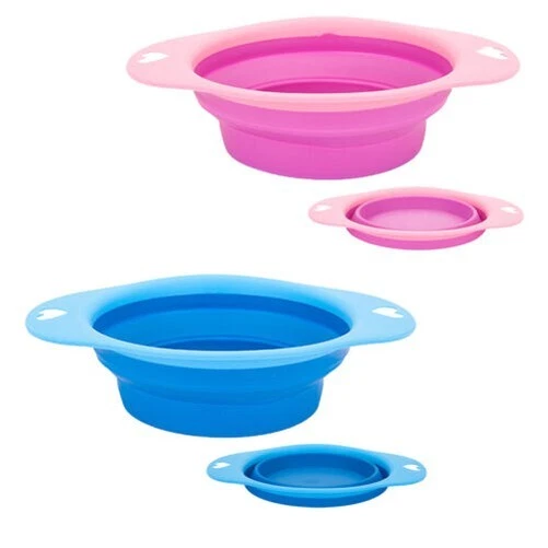 Zusammenklappbar Silikon Haustier Wassernapf Leicht Reise Gebrauch Ideal für Cat - Bild 1 von 1
