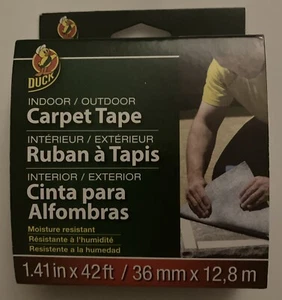 Duck® Brand Indoor/Outdoor Carpet Tape - White, 1.41 in. x 42 ft. - Picture 1 of 2