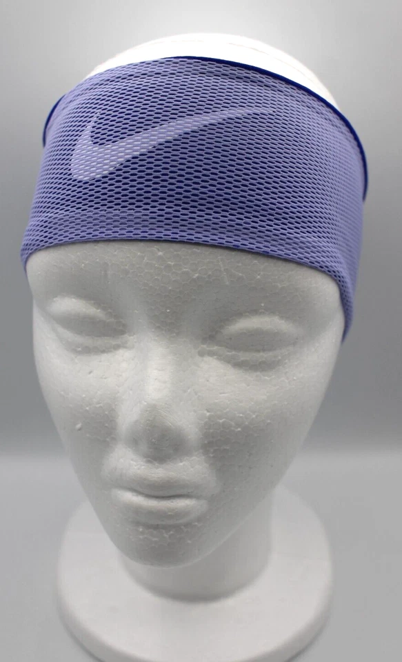 Nike Mesh Fury Headband Mesh Adult Unisex OSFM Light Thistle/Lapis/White
