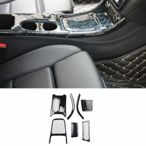 For Benz GLA CLA 2013-19 Black Wood Grain Central Console Gear Shift Panel Trim - Bild 1 von 7