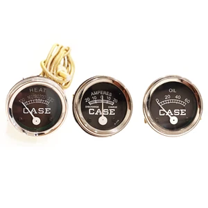 Case Tractor Amp Temp Oil Gauge Set for Model D DC LA S SC VAC 400 500 600 - Picture 1 of 18