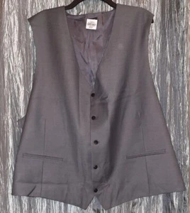 JF Ferrar Mens Big Tall 4XL Classic Shark Skin Grey Vest NWT $90 - Picture 1 of 4