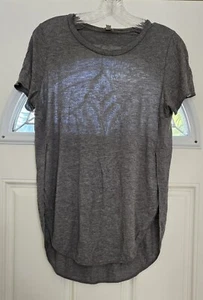 Wilfred camicia donna XS grigio rayon manica corta maglietta spacchi laterali hi-lo comoda casual - Foto 1 di 10