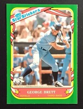 1987 Fleer Star Stickers #15 George Brett - Royals