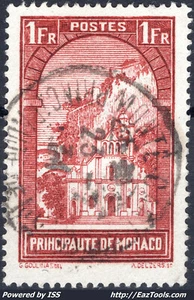 MONACO EGLISE DE SAINTE DEVOTE N° 126 AVEC OBLITERATION - Picture 1 of 2