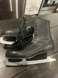 Vintage Brookfield Herren schwarz Schlittschuhe Größe 5 Eislaufen (1SH) - Bild 1 von 9