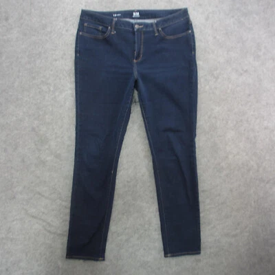 a.n.a. Jeans Women's 14 Blue Dark Wash High Rise Curvy Skinny Jeans - Image 1 of 4