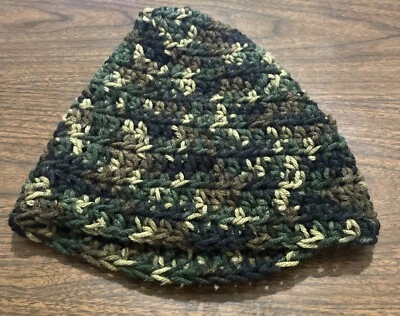 Home Made Camouflage Benie Winter Tobagon Hat Hunting Skiing Sz. S/M NEW USA - Image 1 of 2