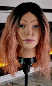 Baby Pink Sexy Wavy Look Wig - Picture 1 of 6