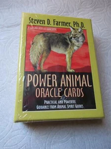 Power Animal Oracle Divination Cards Steven D Farmer PhD 2004 Deck Still Sealed - Picture 1 of 2