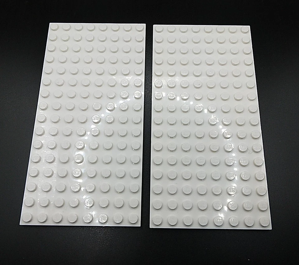 2 Lego 8x16 dot plate 92438 White Friends Princess Girl Ice Snow Architecture - Image 1 of 2