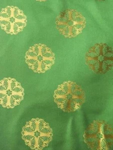 DESIGNERS GUILD FABRIC ROYAL COLLECTION ORIEL EMERALD  SILK  FQ001 - Picture 1 of 2